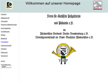 Tablet Screenshot of postgeschichte-sachsen-vsp.de